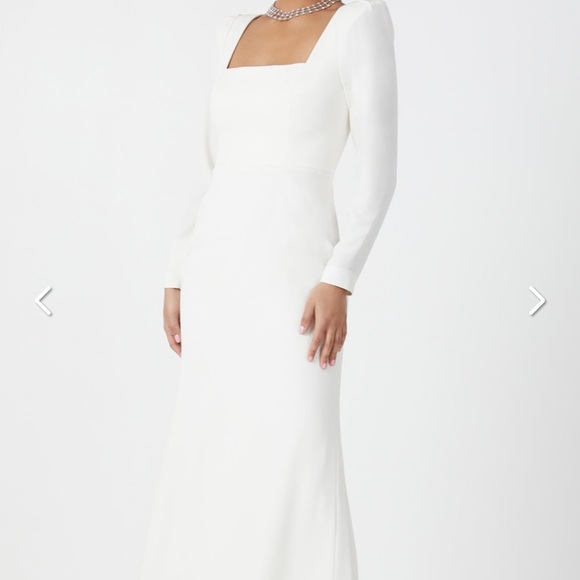 White BCBG Evening Gown